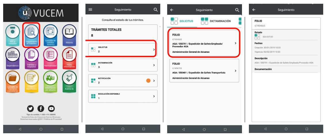 Logycom tips VUCEM Móvil seguimiento de trámites